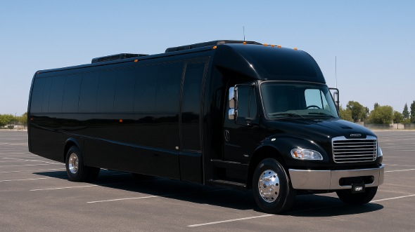 Exterior of Charter Bus Company Lawrence's 15 Passenger Minibus in Lawrence