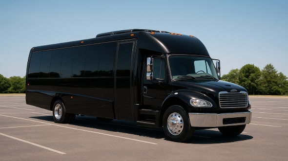 Exterior of Charter Bus Company Worcester's 35 Passenger Minibus in Worcester