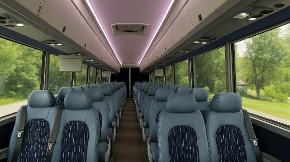 leominster 15 passenger minibus inside