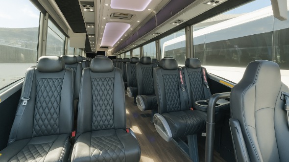 leominster 18 passenger minibus interior