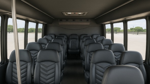 leominster 25 passenger minibus interior