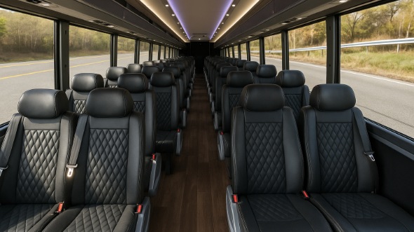 leominster 35 passenger minibus interior